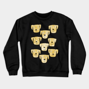 Golden Labrador Retriever Dogs Crewneck Sweatshirt